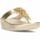 FitFlop HI7 Rumba Metallic-Sandalen mit Perlen PLATINO