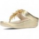 FitFlop HI7 Rumba Metallic-Sandalen mit Perlen PLATINO