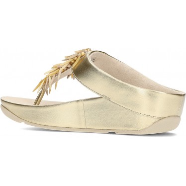 FitFlop HI7 Rumba Metallic-Sandalen mit Perlen PLATINO