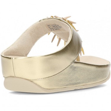 FitFlop HI7 Rumba Metallic-Sandalen mit Perlen PLATINO