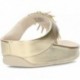 FitFlop HI7 Rumba Metallic-Sandalen mit Perlen PLATINO