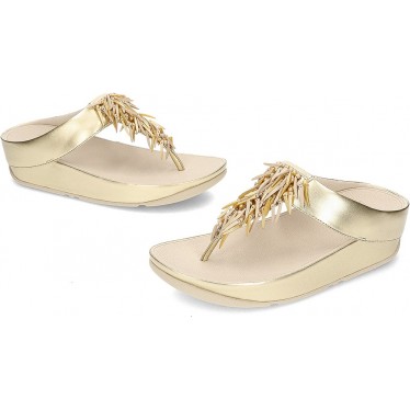 FitFlop HI7 Rumba Metallic-Sandalen mit Perlen PLATINO