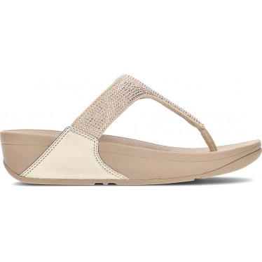 LULU KRISTALLVERZIERTE FITFLOP-SANDALEN BEIGE