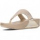 LULU KRISTALLVERZIERTE FITFLOP-SANDALEN BEIGE