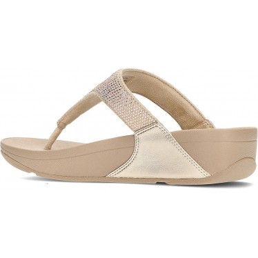 LULU KRISTALLVERZIERTE FITFLOP-SANDALEN BEIGE