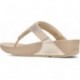 LULU KRISTALLVERZIERTE FITFLOP-SANDALEN BEIGE