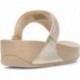LULU KRISTALLVERZIERTE FITFLOP-SANDALEN BEIGE
