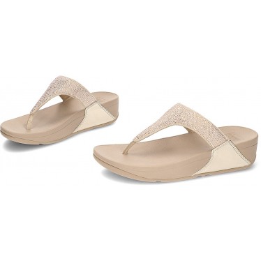 LULU KRISTALLVERZIERTE FITFLOP-SANDALEN BEIGE