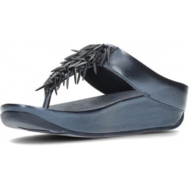 FitFlop HI7 Rumba Metallic-Sandalen mit Perlen NAVY
