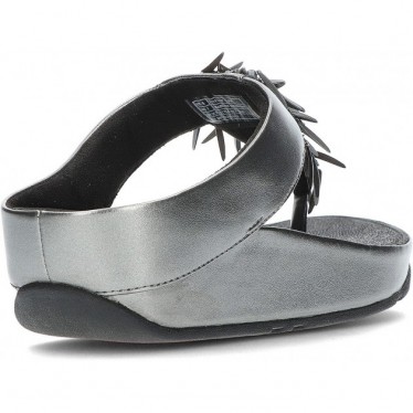 FitFlop HI7 Rumba Metallic-Sandalen mit Perlen PEWTER_BLACK