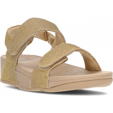 SANDALEN FITFLOP LULU ADJ SHIMMERLUX GA2 LATTE_BEIGE