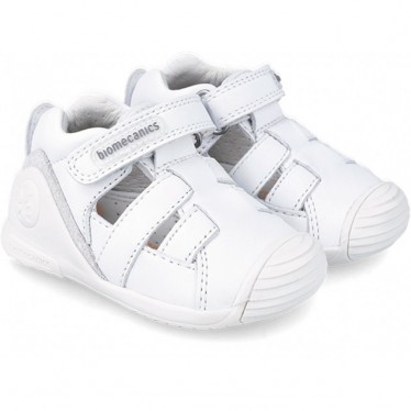BIOMECANICS FIRST STEPS LEDERSANDALEN 222140 BLANCO