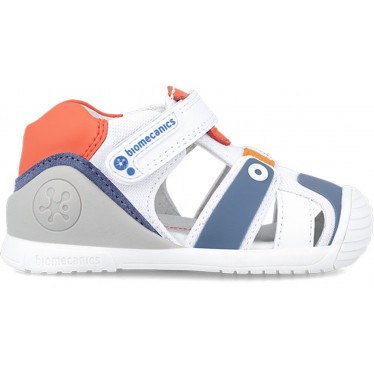 BIOMECANICS FIRST STEPS SANDALE SPORT 242154-A BLANCO_NARANJA