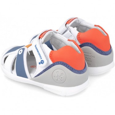 BIOMECANICS FIRST STEPS SANDALE SPORT 242154-A BLANCO_NARANJA