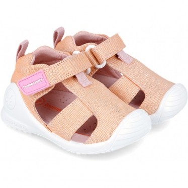 BIOMECANICS FIRST STEPS SANDALE 242189 METALLIC BEACH