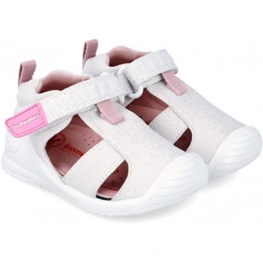 BIOMECANICS FIRST STEPS SANDALE 242189 METALLIC BLANCO