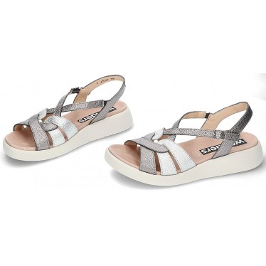 WONDERS PATERNA C-6530 SANDALE PLATA_PLOMO