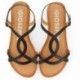 Gioseppo 69113 Lamin-Sandalen NEGRO