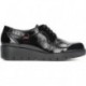 Schuhe CALLAGHAN HAMAN NATÜRLICHES GOLD BLACK_PATENT