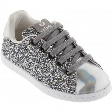 VICTORIA SNEAKERS 112558 GLITZER PLATA