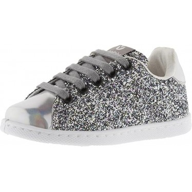 VICTORIA SNEAKERS 112558 GLITZER PLATA