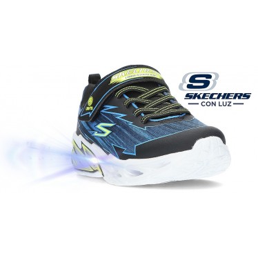Skechers 400149 Lights Strom Sneaker NEGRO