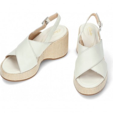 CLARKS MANONWISH SANDALEN WHITE