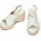 CLARKS MANONWISH SANDALEN WHITE