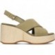 CLARKS MANONWISH SANDALEN OLIVE