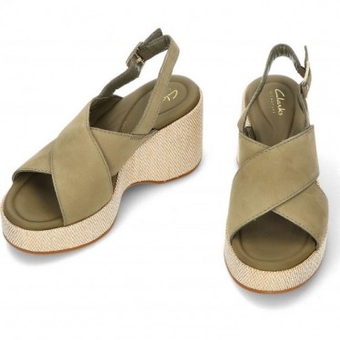 CLARKS MANONWISH SANDALEN OLIVE