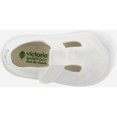 Respektvolle Sandale VICTORIA BAREFOOT BOSCO 1370108 BLANCO