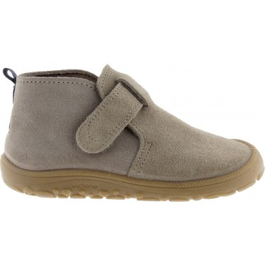 VICTORIA BOSCO BARFUSSSTIEFEL WILDLEDER 1370102 TAUPE