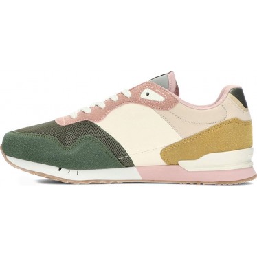 PEPE JEANS London Urbans Damen-Sneaker, Modell pls40022 FOREST_KHAKI_GREEN
