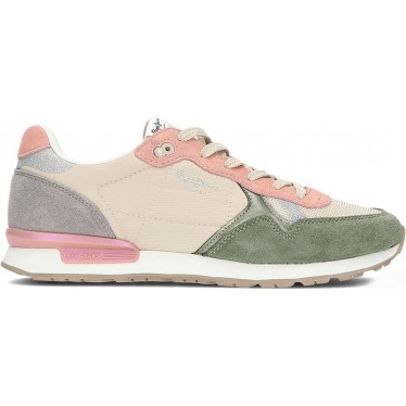 Damen-Sneaker von PEPE JEANS brit mixt pls40019 CASTING_GREEN