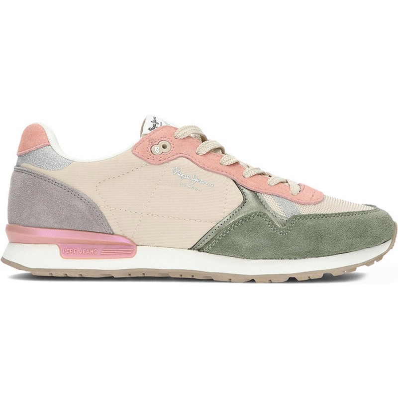 Damen-Sneaker von PEPE JEANS brit mixt pls40019 CASTING_GREEN