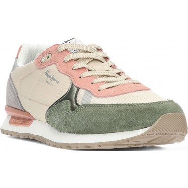 Damen-Sneaker von PEPE JEANS brit mixt pls40019 CASTING_GREEN
