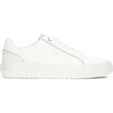 PEPE JEANS Damen-Sneaker Allen Twin pls31580 WHITE