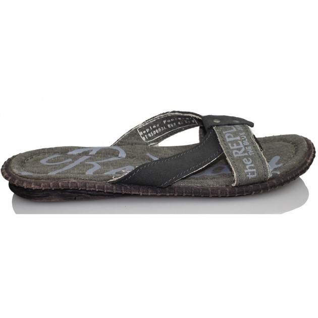 REPLAY SANDALIA CON DEDO PARA HOMBRE  NEGRO
