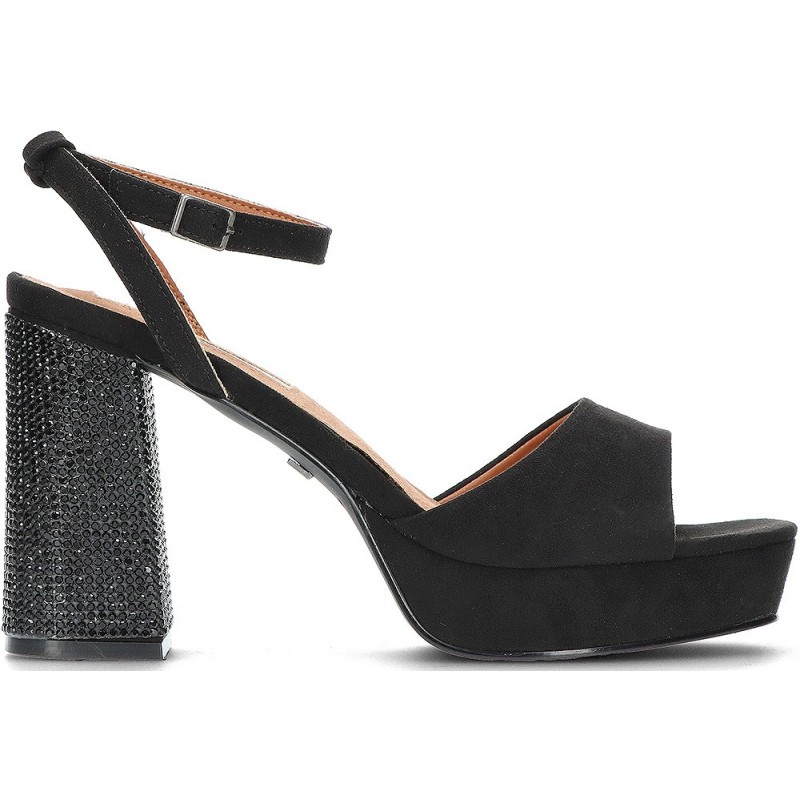 MARIAMARE SANDALEN MIT DIAMANTABSATZ 68341 BLACK