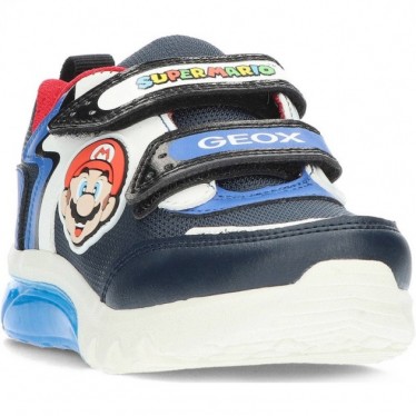 Turnschuhe für Jungen mit leichten GEOX Super Mario Bros J46LBI NAVY_ROYAL