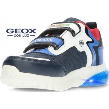 Turnschuhe für Jungen mit leichten GEOX Super Mario Bros J46LBI NAVY_ROYAL