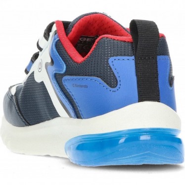 Turnschuhe für Jungen mit leichten GEOX Super Mario Bros J46LBI NAVY_ROYAL