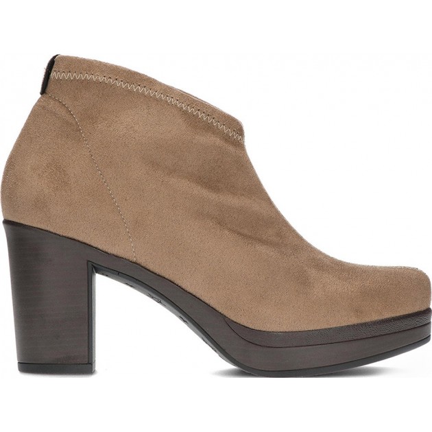 Damenstiefeletten PEDRO MIRALLES 26500 Stretch-Wildleder TAUPE Damenstiefeletten PEDRO MIRALLES 26500 Stretch-Wildleder TAUPE
