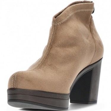 Damenstiefeletten PEDRO MIRALLES 26500 Stretch-Wildleder TAUPE