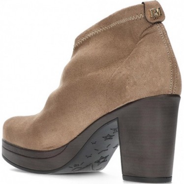 Damenstiefeletten PEDRO MIRALLES 26500 Stretch-Wildleder TAUPE