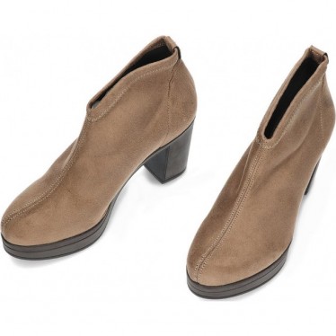Damenstiefeletten PEDRO MIRALLES 26500 Stretch-Wildleder TAUPE