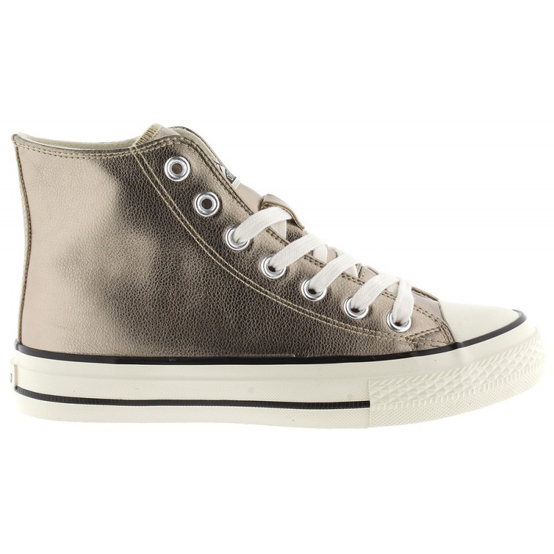 Victoria Sneaker 1057106 Metal Shine Tribe PLATINO