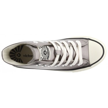 Victoria Sneaker 1057106 Metal Shine Tribe PLATA