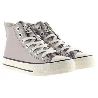Victoria Sneaker 1057106 Metal Shine Tribe PLATA