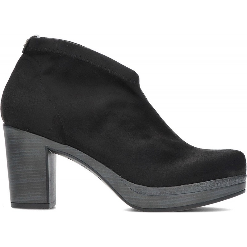 Damenstiefeletten PEDRO MIRALLES 26500 Stretch-Wildleder NEGRO